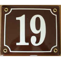 Huisnummer bord 'extra 2' 15x13 cm